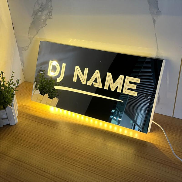 🔥Hot Sale🔥Custom DJ name mirror light - Light Up Mirror(Buy 2 Get Free Shipping)