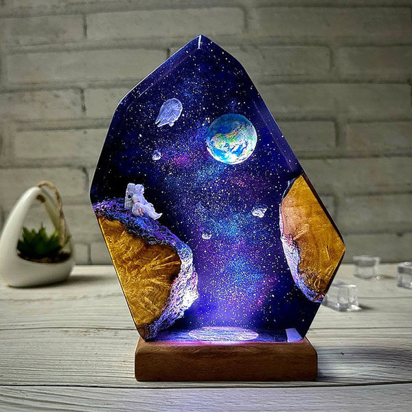 Astronaut And Interstellar Resin Night Light Amazing Gift for Kids